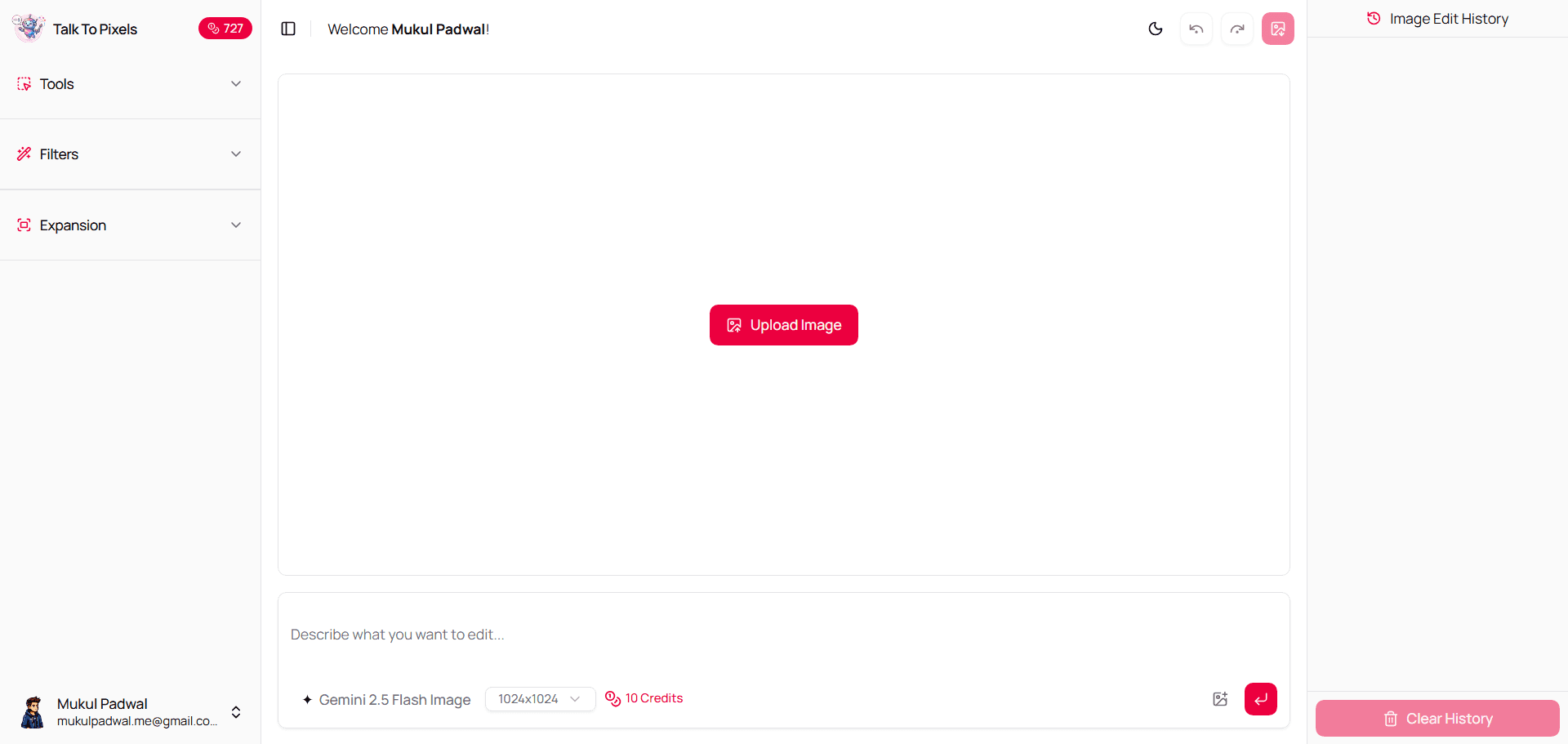 Image Editing Interface