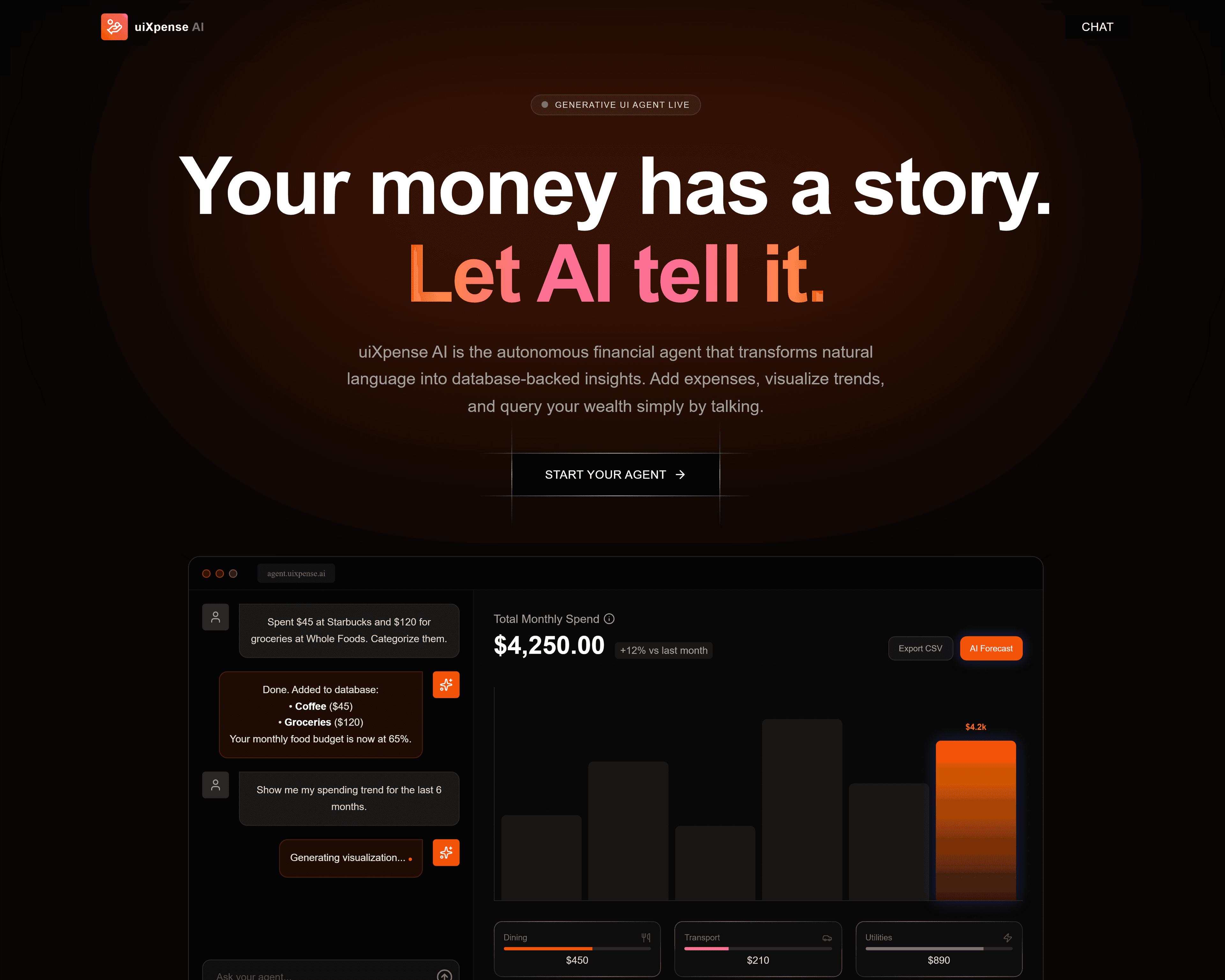 uiXpense-ai - AI Powered Expense Tracker