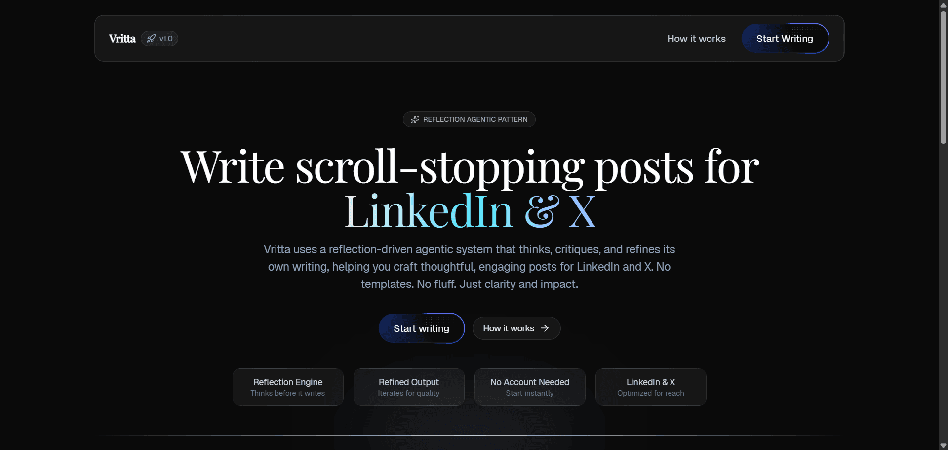 Vritta - AI Agent for Social Media Content Generation